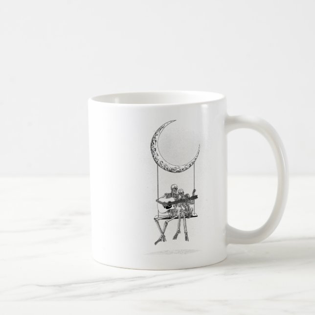 Mug Skeleton Moon Band Tee - shirts - Rock And Roll Co (Droite)
