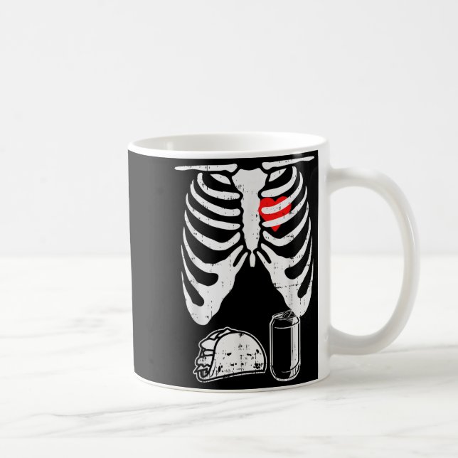 Mug Skeleton Pregnancy Taco Beer Xray Halloween Soon D (Droite)