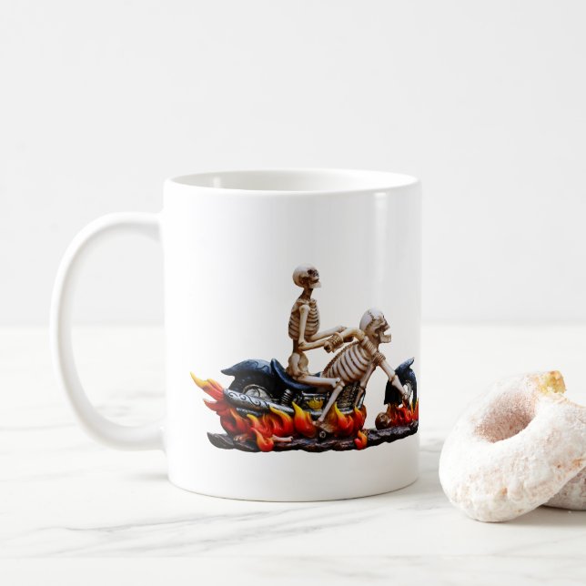 Mug Skeleton Rider (Avec donut)