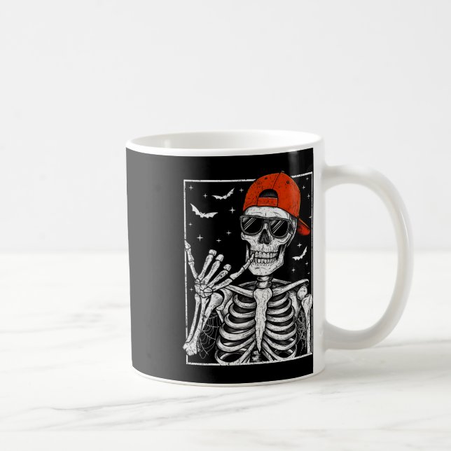 Mug Skeleton Rock Halloween Costume Cool Rock Mus (Droite)