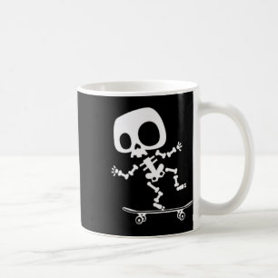 Mug Skeleton Skateboard Halloween Costume amusant Skat