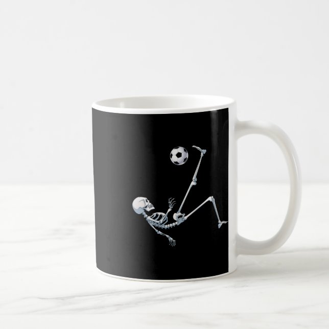 Mug Skeleton Soccer Footll Halloween T Shirt Costume G (Droite)