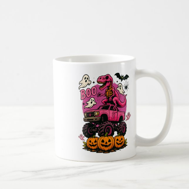 Mug Skeleton T Rex Dinosaur Monster Truck Citrouille B (Droite)