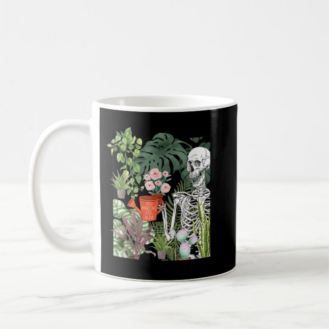 Mug Skeleton Water Plante Vous Me Faites Sentir Jardin (Gauche)