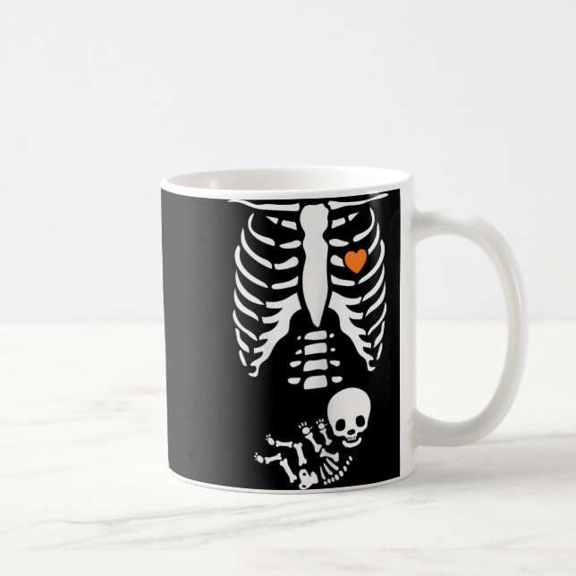 Mug Skeleton Xray Halloween Costume Pregnant Women Mom (Droite)