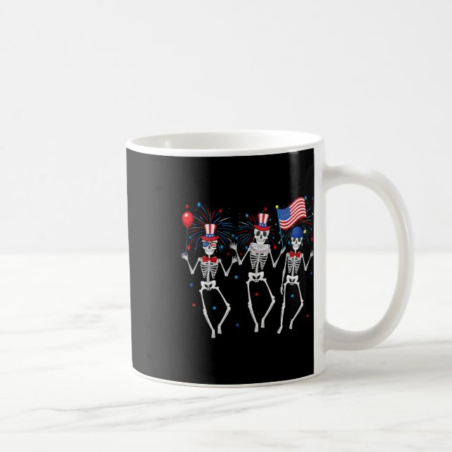 Mug Skeletons 4 juillet Funky Independence Day 1 (Droite)