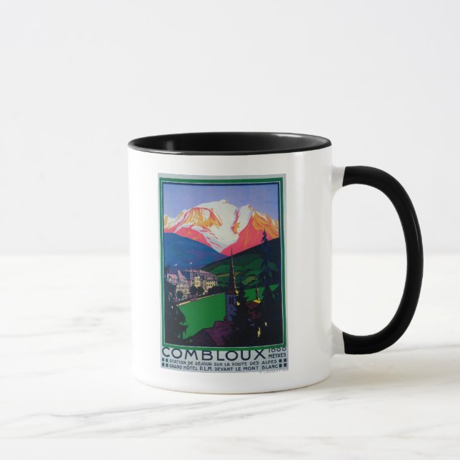 Mug Ski à l'affiche promotionnelle de Combloux (Droite)