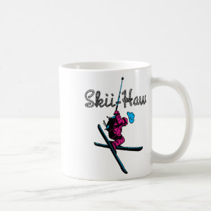 Mug Ski alpin Ski Haw Sports d'hiver Cowboy