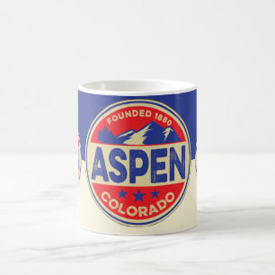 Mug Ski Aspen Bleu et Rouge