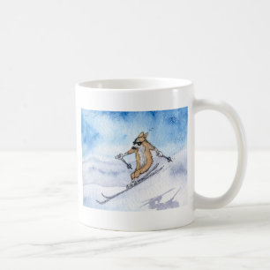 Mug Ski de chien de corgi de Gallois