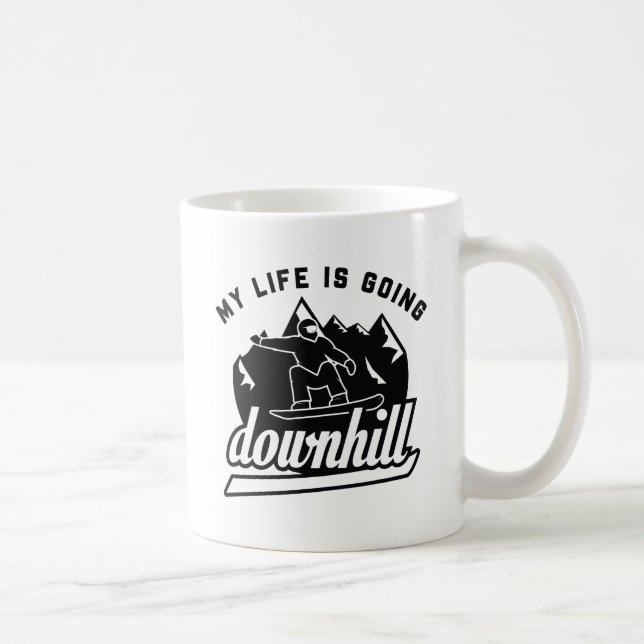Mug Ski de descente (Droite)