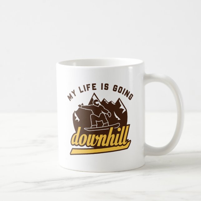 Mug Ski de descente (Droite)
