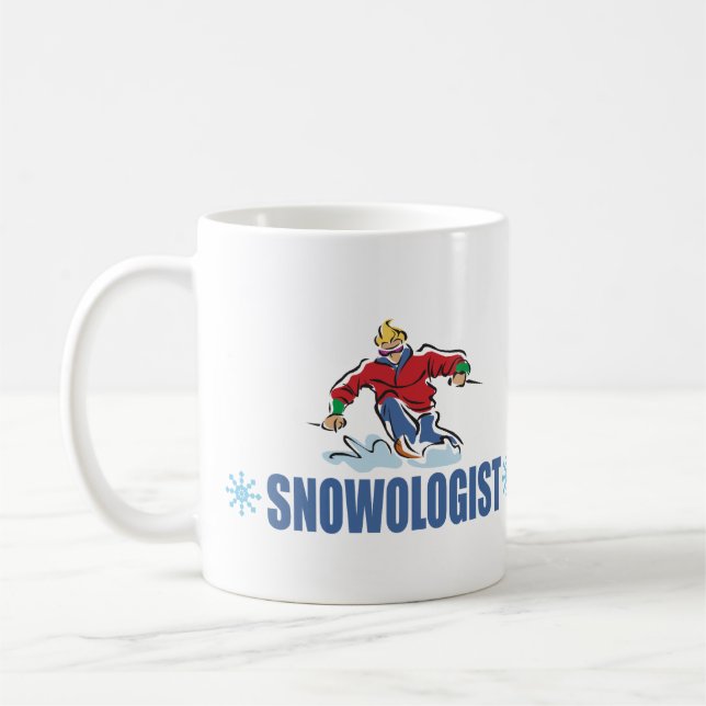 Mug Ski de neige humoristique (Gauche)