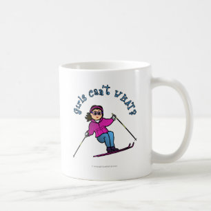 Mug Ski De Neige Pour Filles Légères