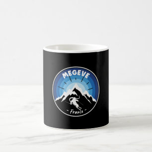 Mug Ski En Megeve France Bleu