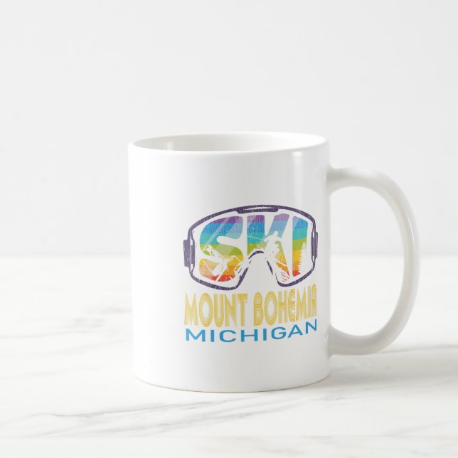 Mug Ski Mont Bohemia Michigan Vacances de ski (Droite)