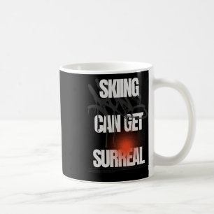 Mug Ski Peut Obtenir Surréaliste Alpine Montagne Pente