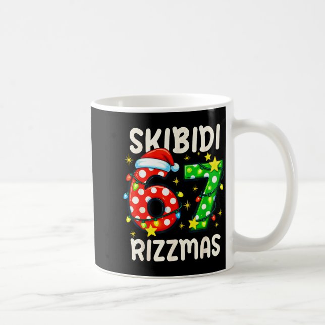 Mug Skibidi 67 Rizzmas Funny Six Seven Meme Christmas  (Droite)
