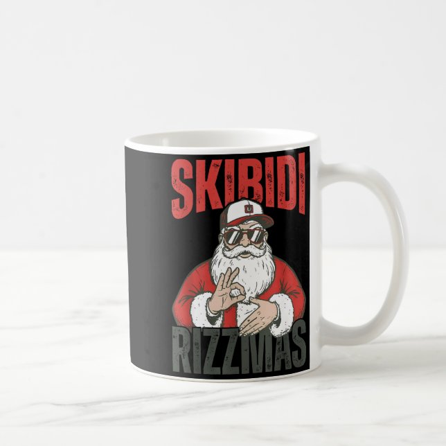 Mug Skibidi Rizzmas 6 7 Christmas Santa Claus Six Seve (Droite)