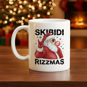 Mug Skibidi Rizzmas Père Noël Noël drôle de Noël