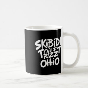 Mug Skibidi Toilet Rizz Ohio Amusant Mème Retro Vintag