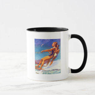 Mug Skier nautique par McClelland Barclay
