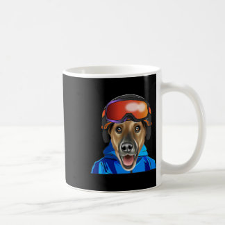 Mug Skier Smoier Fox Terrier Snowboard Pocket