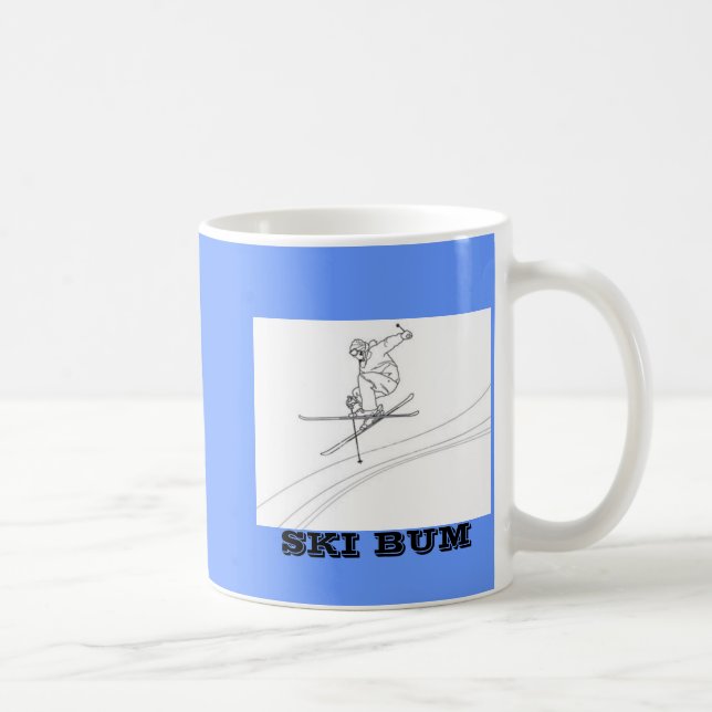Mug skieur, BON À RIEN de SKI (Droite)