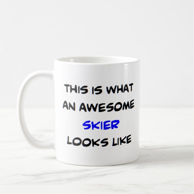 Mug skieur, génial (Gauche)