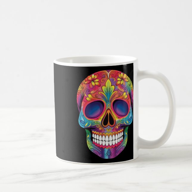 Mug Skull Skeleton Dia De Los Muertos Jour Des Morts (Droite)