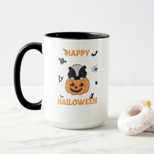 Mug Skunk Pumpkin Cute Skunks Happy Halloween