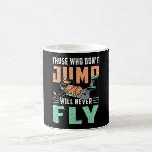 Mug Skydive Skydive Jump Skydiver Retro Funny Cadeau