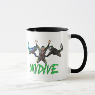 Mug Skydive - texte vert