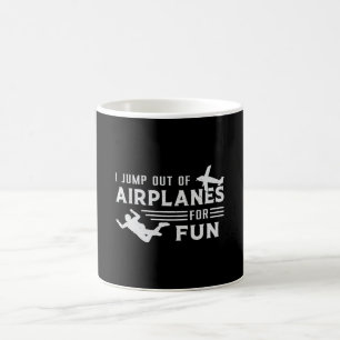 Mug Skydiver Skydiver Jump Plane Funny Cadeau