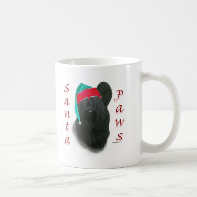Mug Skye Terrier Père Noël Paws (Droite)