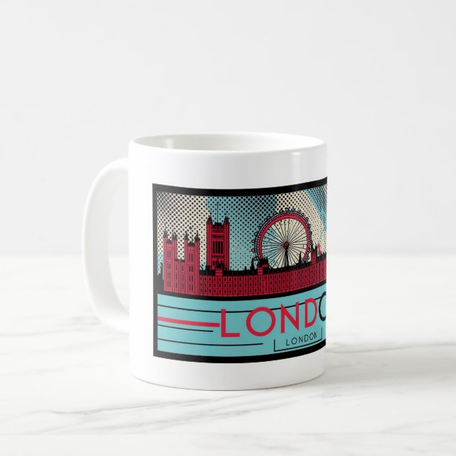 Mug Skyline 1 de Londres (Devant gauche)