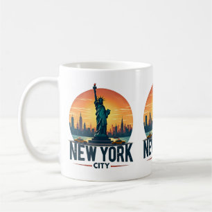 Mug Skyline de New York avec Statue de la Liberté