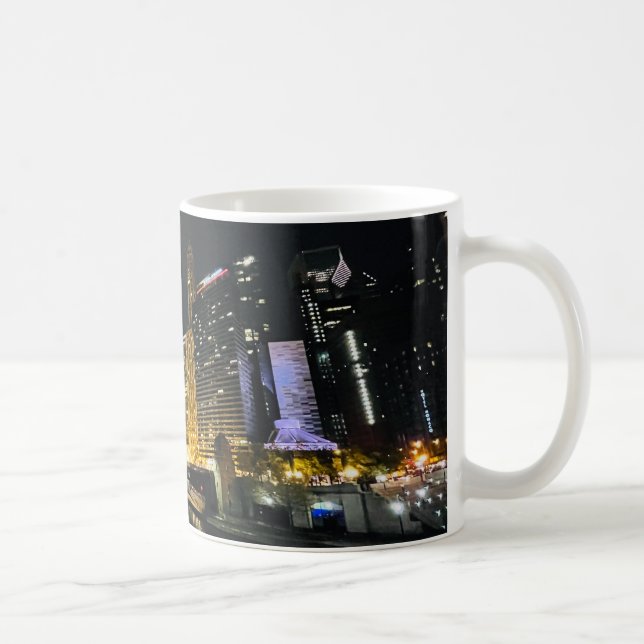 Mug Skyline la nuit, Chicago, Illinois (Droite)
