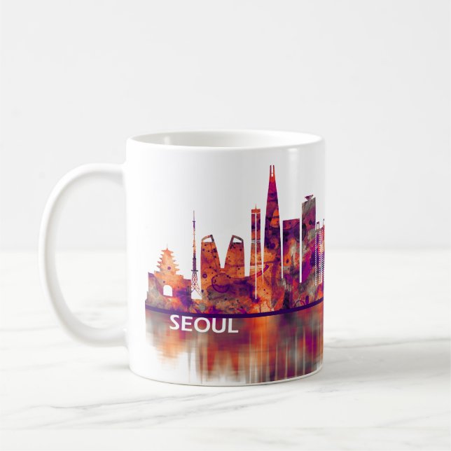 Mug Skyline Séoul Corée du Sud (Gauche)