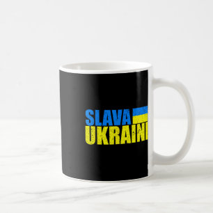 Mug Slava Ukraini Couleurs du Drapeau de l'Ukraine en