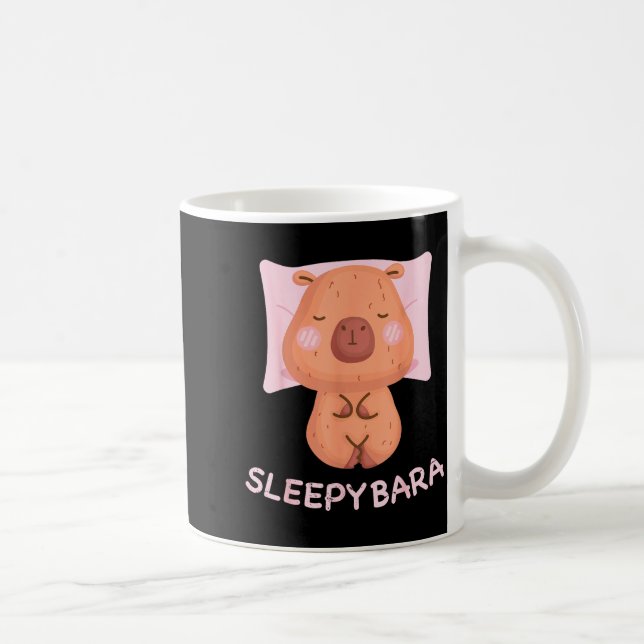 Mug Sleeng Capybara Pajamas Nightgown Sleepybara Roden (Droite)