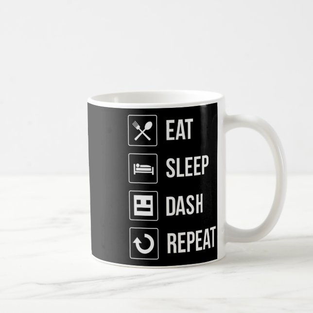 Mug Sleep Dash Répéter le jeu vidéo Géométrie Gamer vi (Droite)
