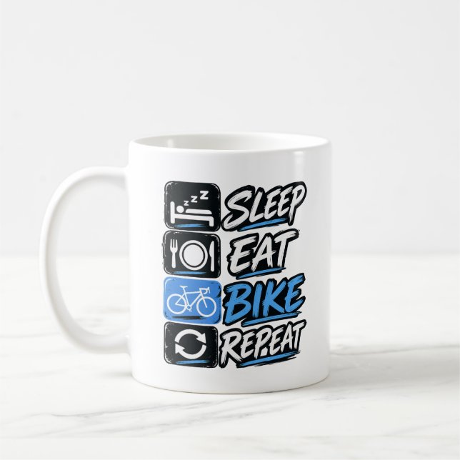 Mug Sleep Eat Bike Repeat (Gauche)