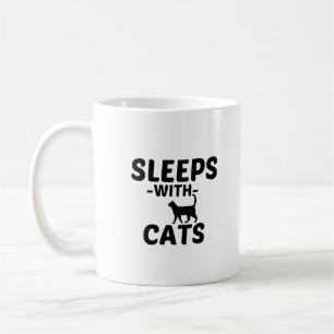 MUG SLEEPS WITH CATS
