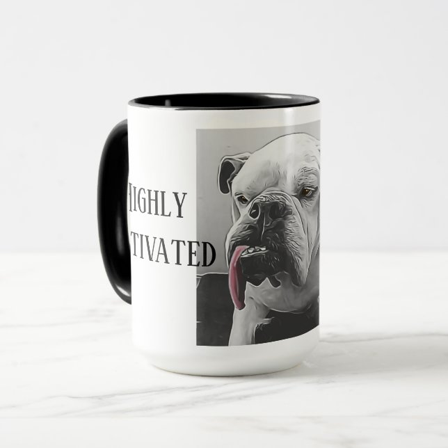Mug Sleepy bulldog très motivé avec attitude (Devant gauche)