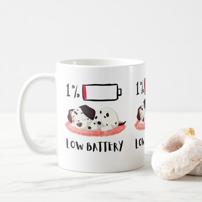 Mug Sleepy Dog Design (Avec donut)
