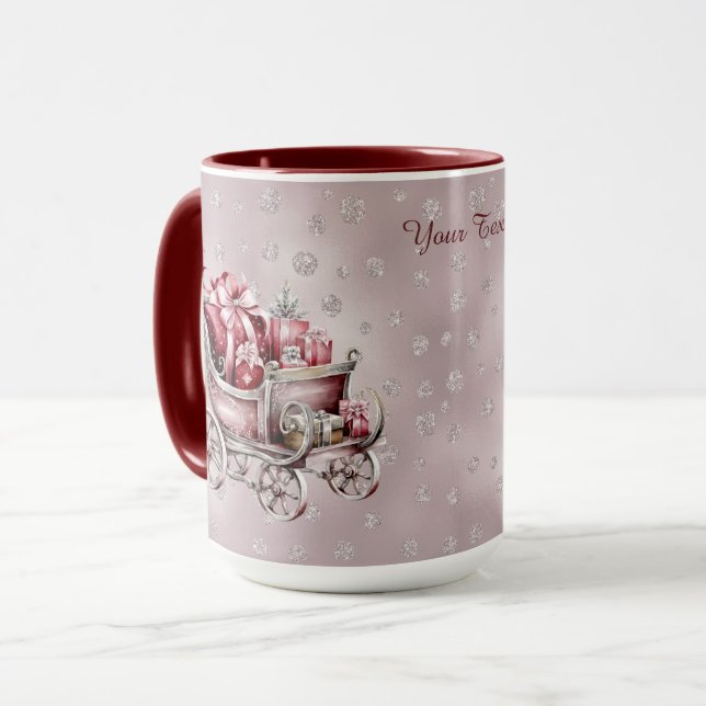 Mug Sleigh De Noël Avec Cadeaux Musique De Vacances (Devant gauche)
