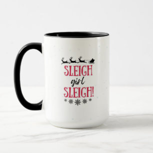 Mug Sleigh Girl Sleigh ! Fille d'araignée mignonne Noë