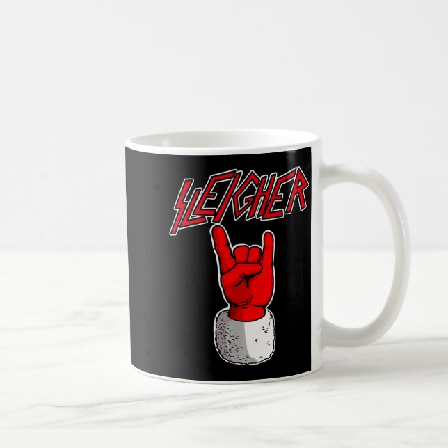 Mug Sleigher Santa Claus Metal Christmas Funny Hail Sa (Droite)
