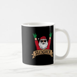 Mug Sleighter de Noël Père Noël Rock Xmas Rocker Homme